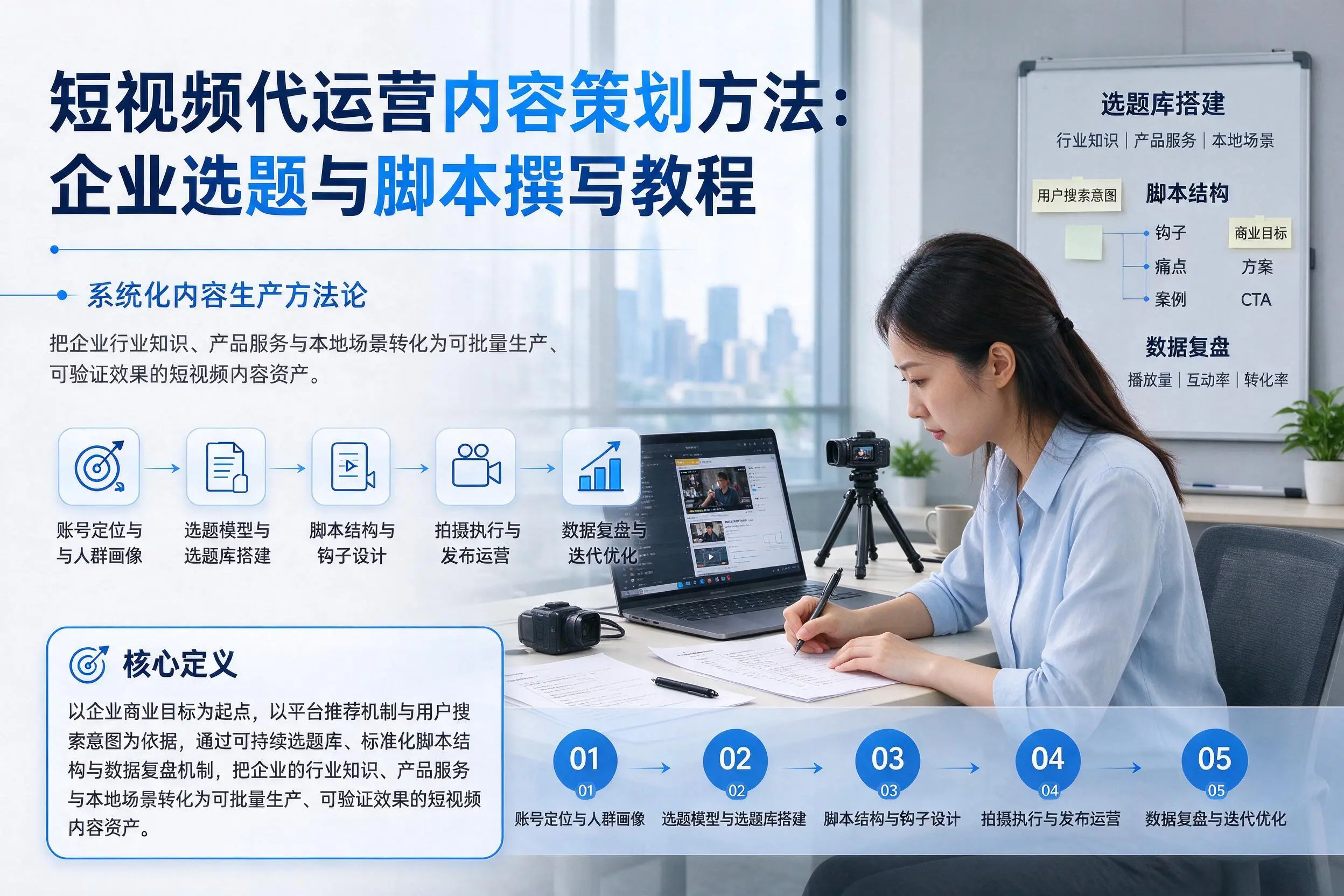 短视频代运营内容策划方法：深圳企业选题与脚本撰写教程