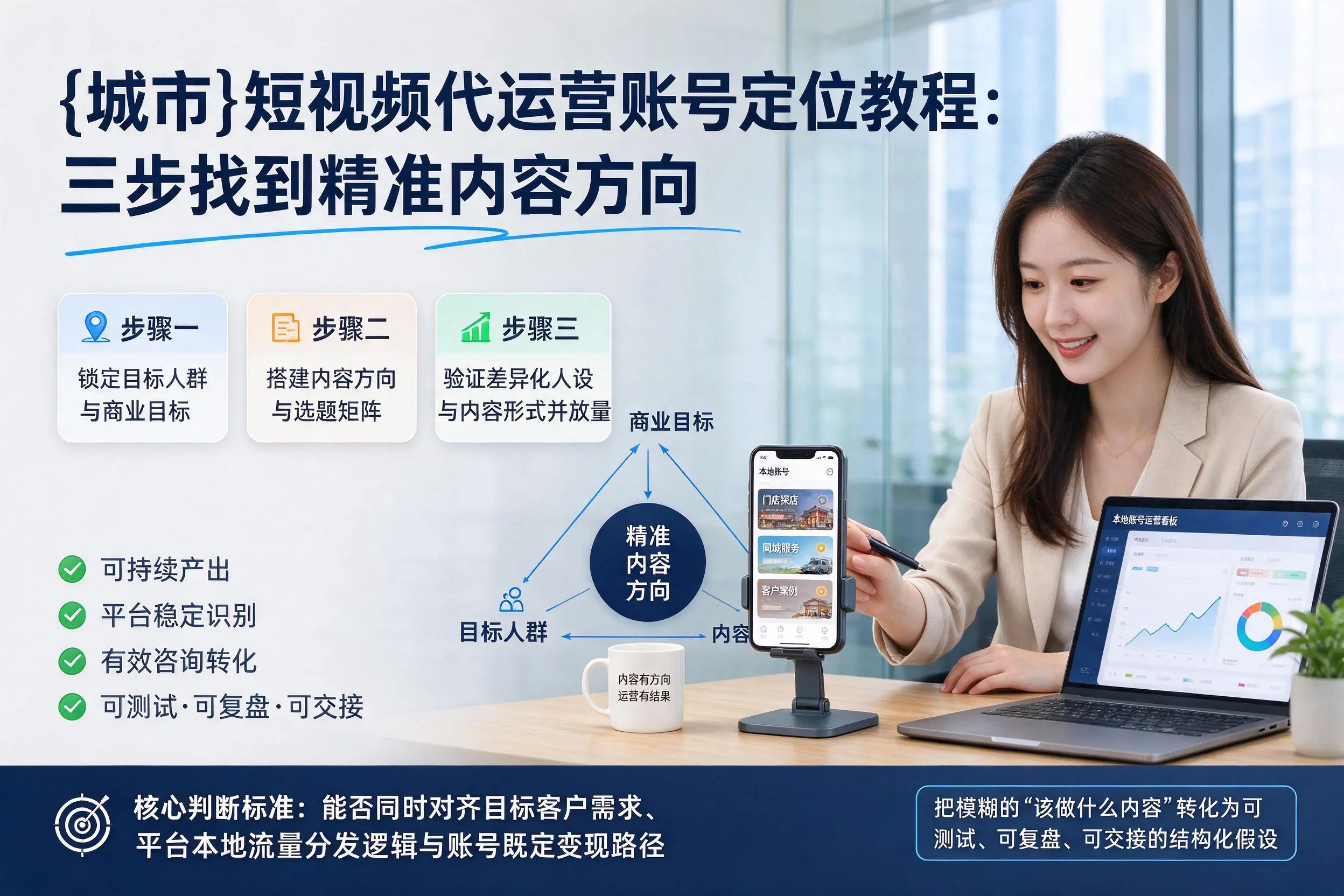 深圳短视频代运营账号定位教程:三步找到精准内容方向