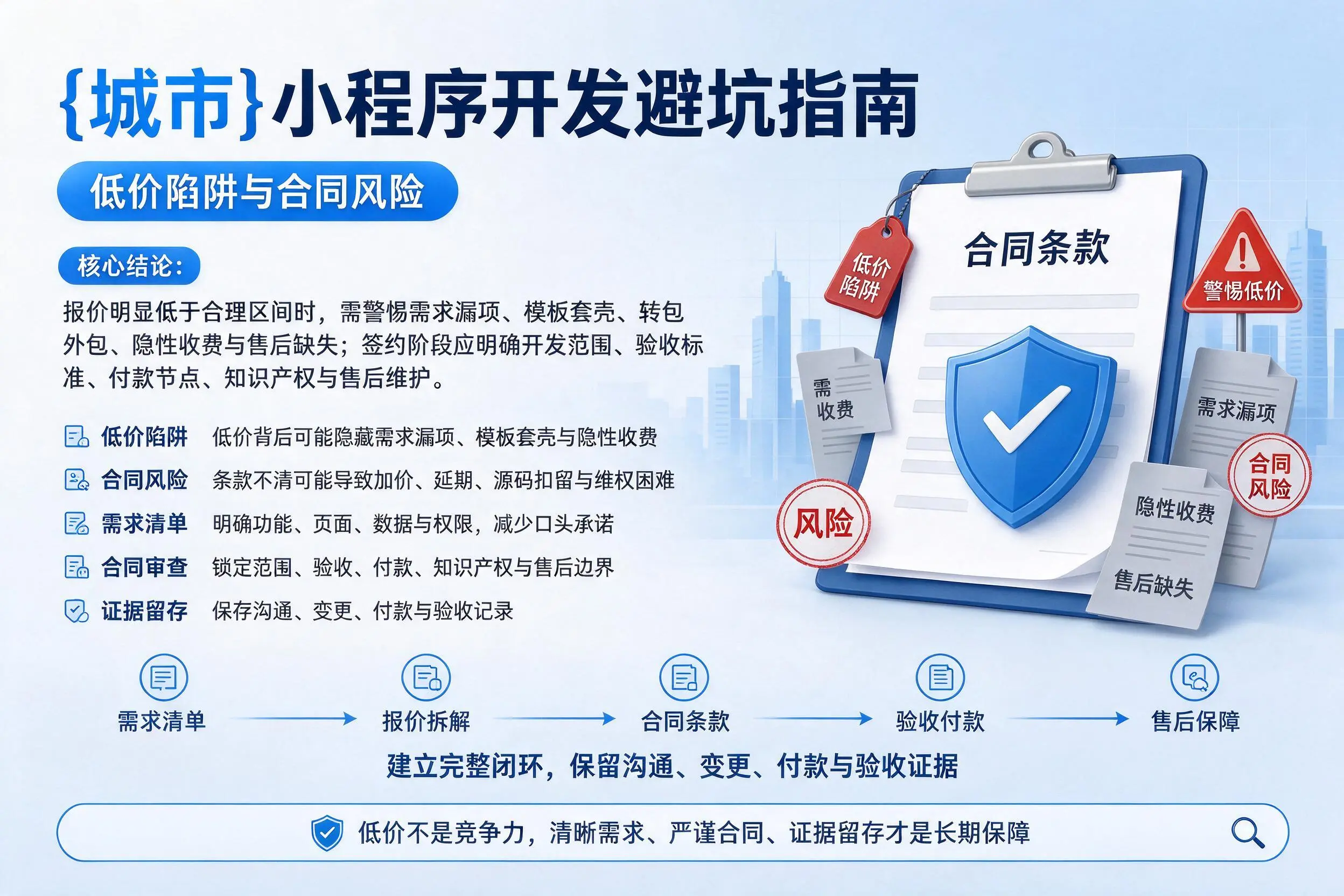 深圳小程序开发避坑指南:低价陷阱与合同风险