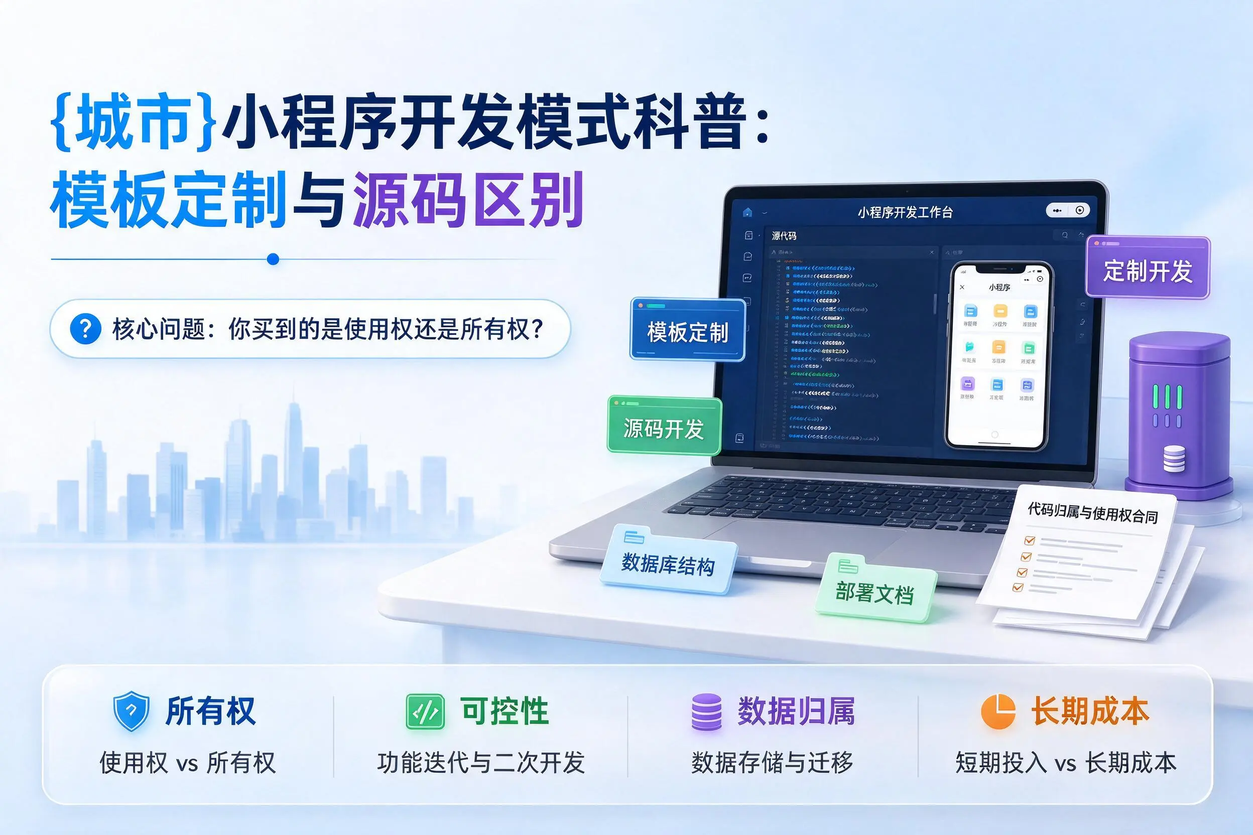 深圳小程序开发模式科普:模板定制与源码区别