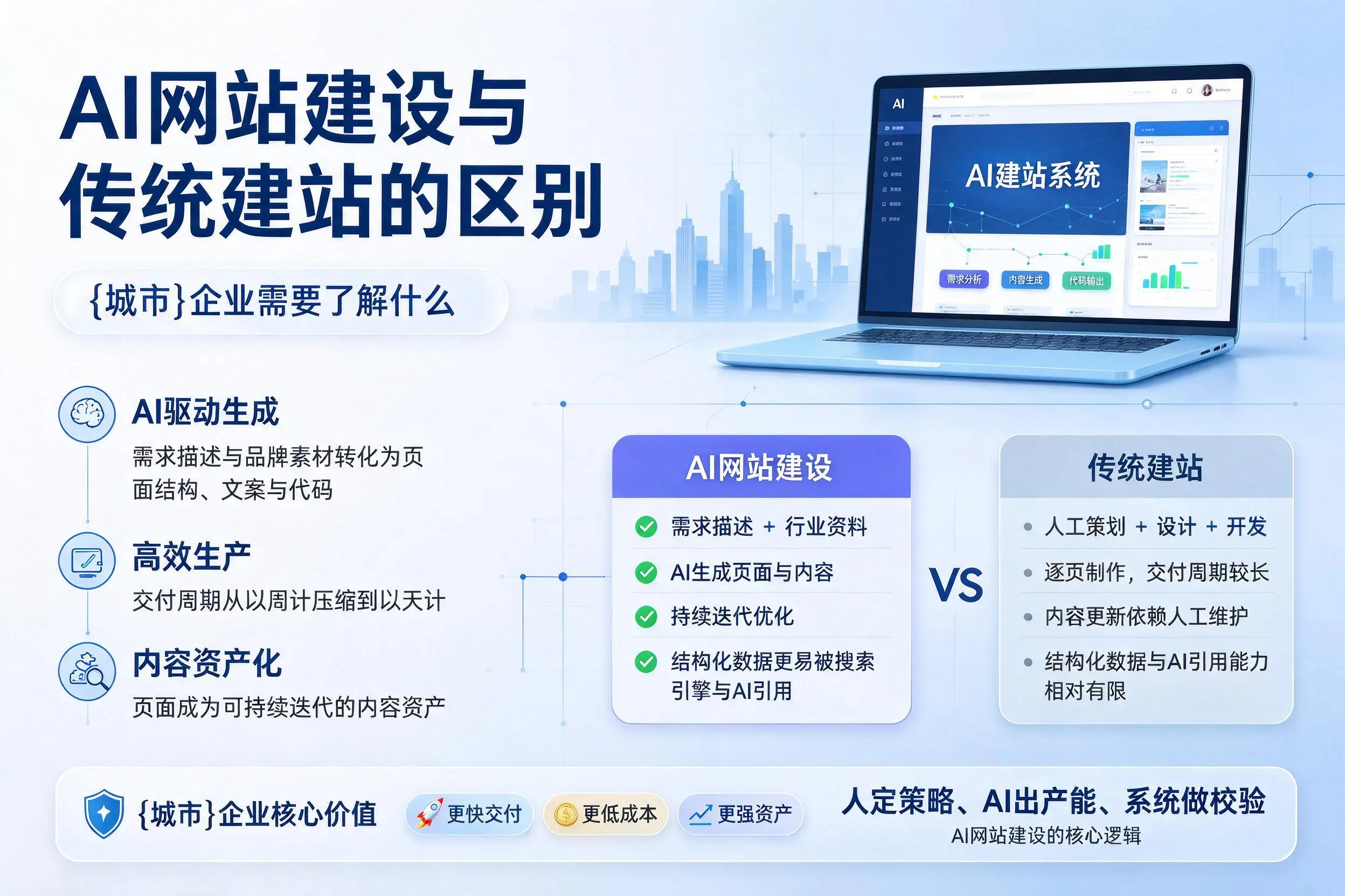 AI网站建设与传统建站的区别，深圳企业需要了解什么