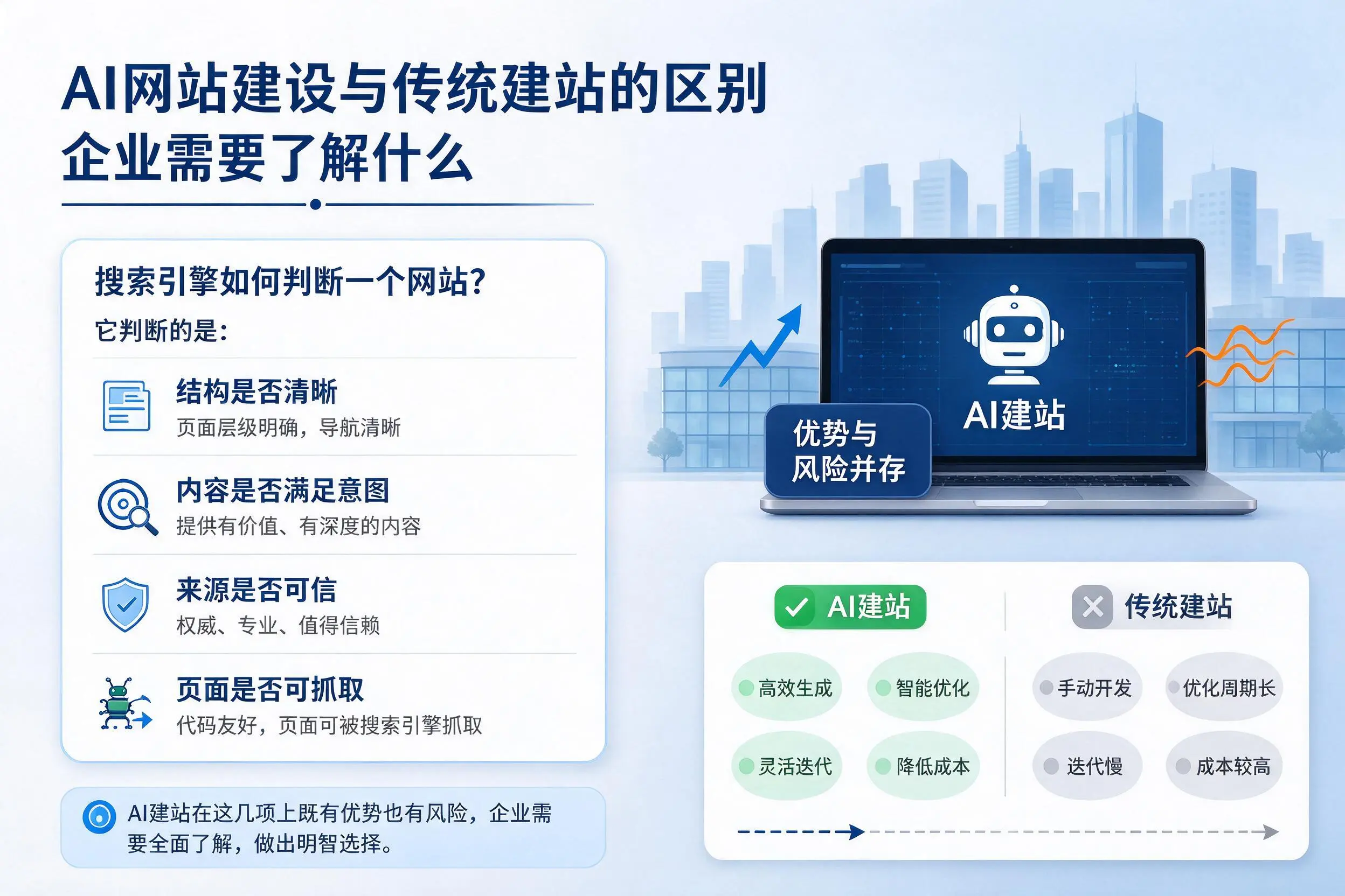 AI网站建设与传统建站的区别，深圳企业需要了解什么