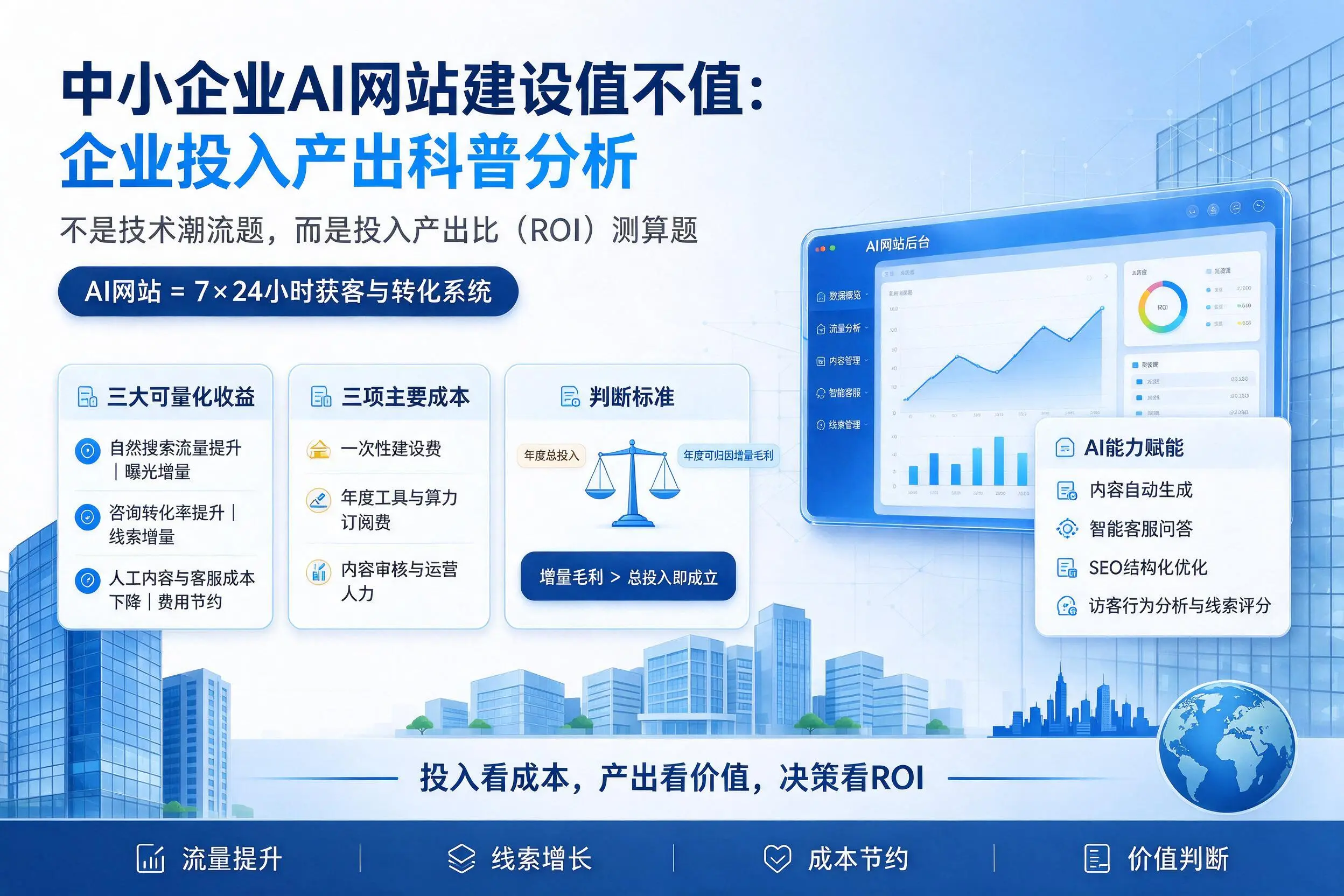中小企业AI网站建设值不值：深圳企业投入产出科普分析