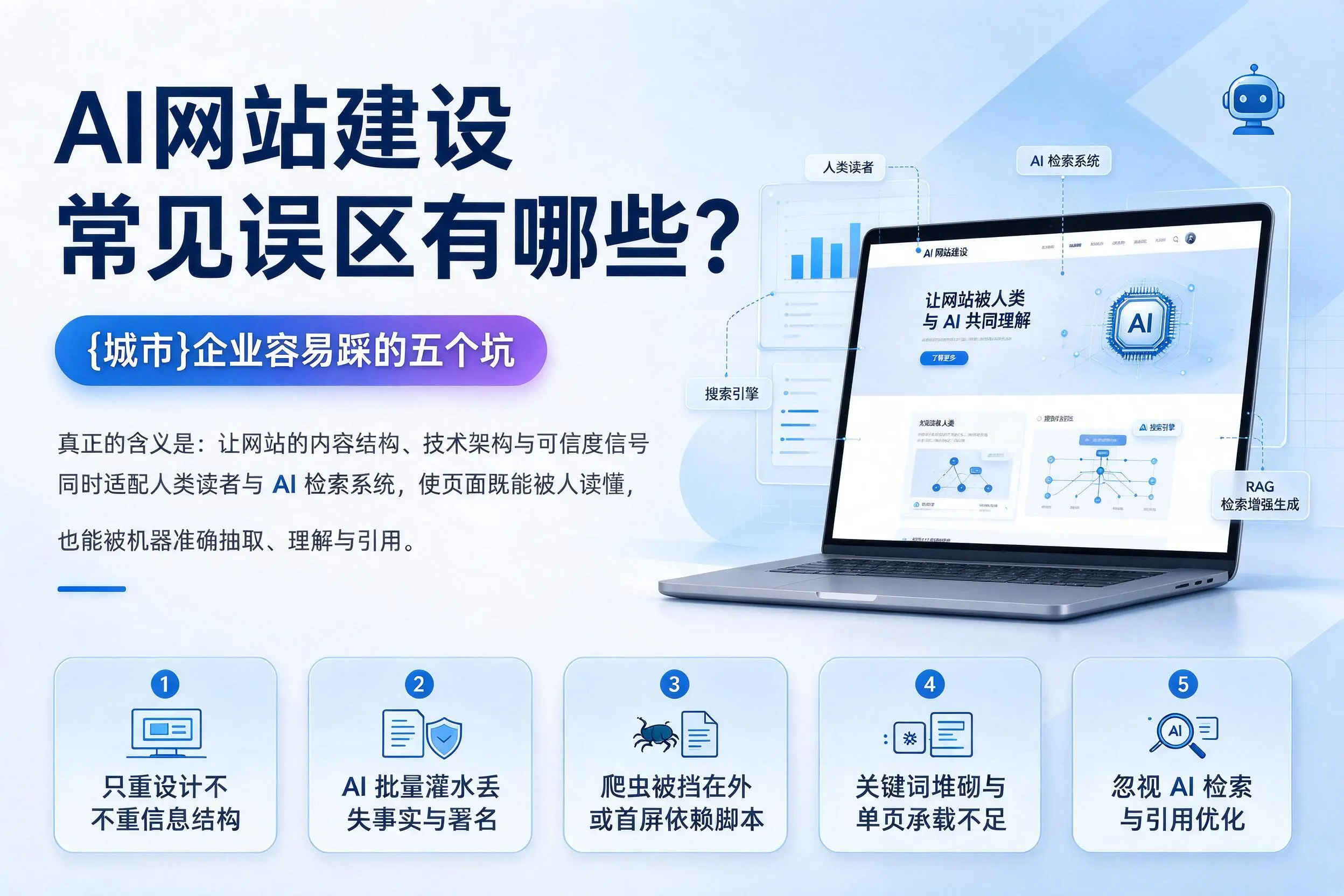 AI网站建设常见误区有哪些？深圳企业容易踩的五个坑