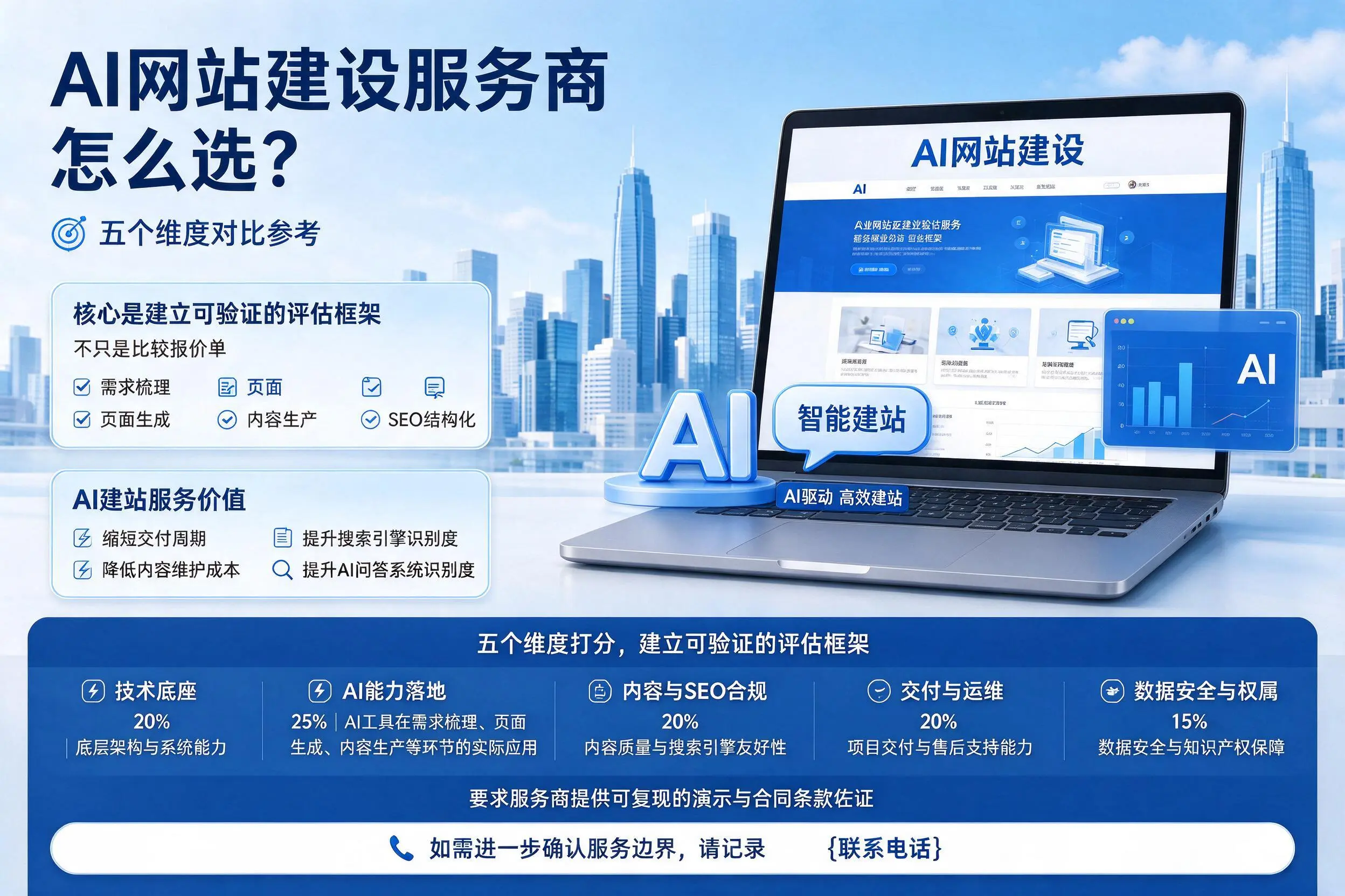 深圳AI网站建设服务商怎么选?五个维度对比参考