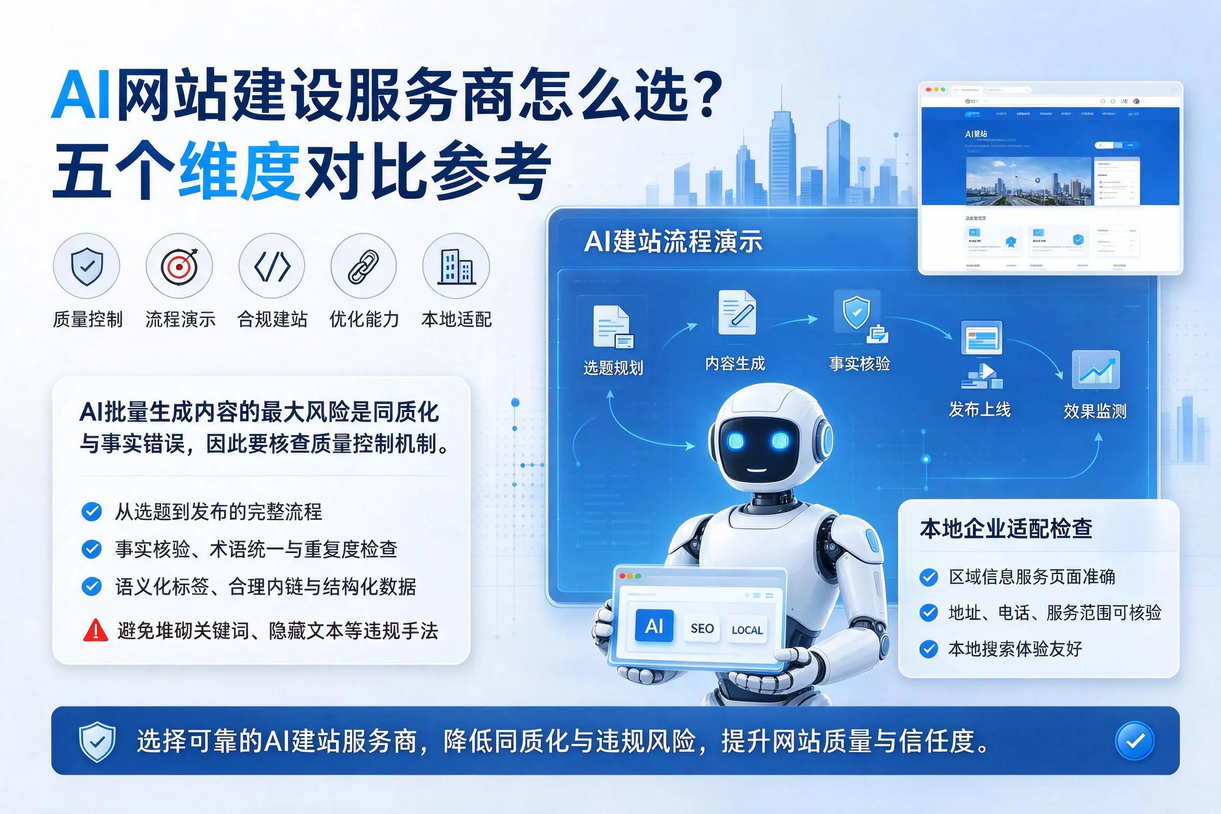 深圳AI网站建设服务商怎么选?五个维度对比参考