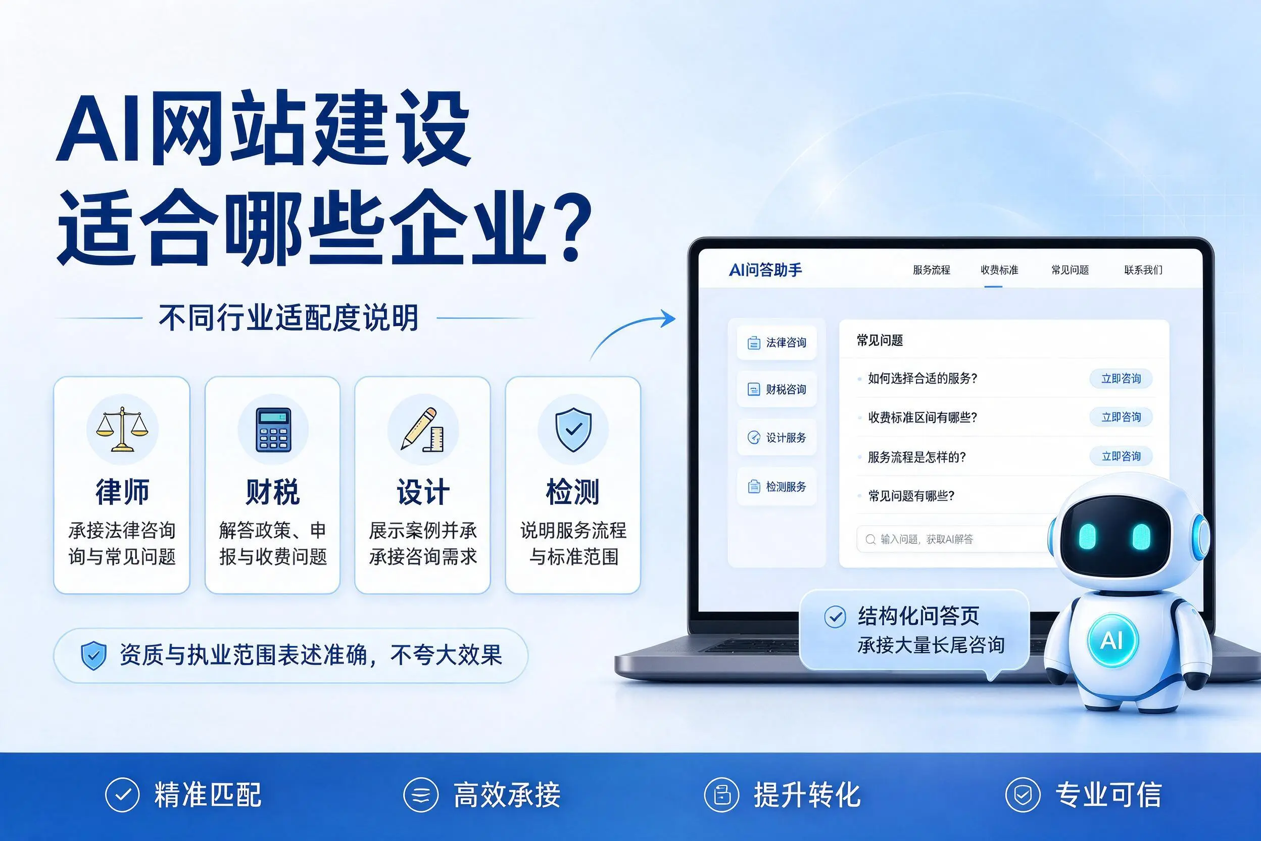 AI网站建设适合哪些企业？深圳不同行业适配度说明