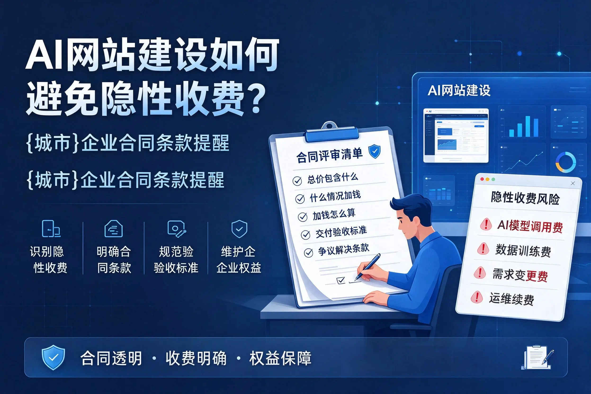 AI网站建设如何避免隐性收费？深圳企业合同条款提醒