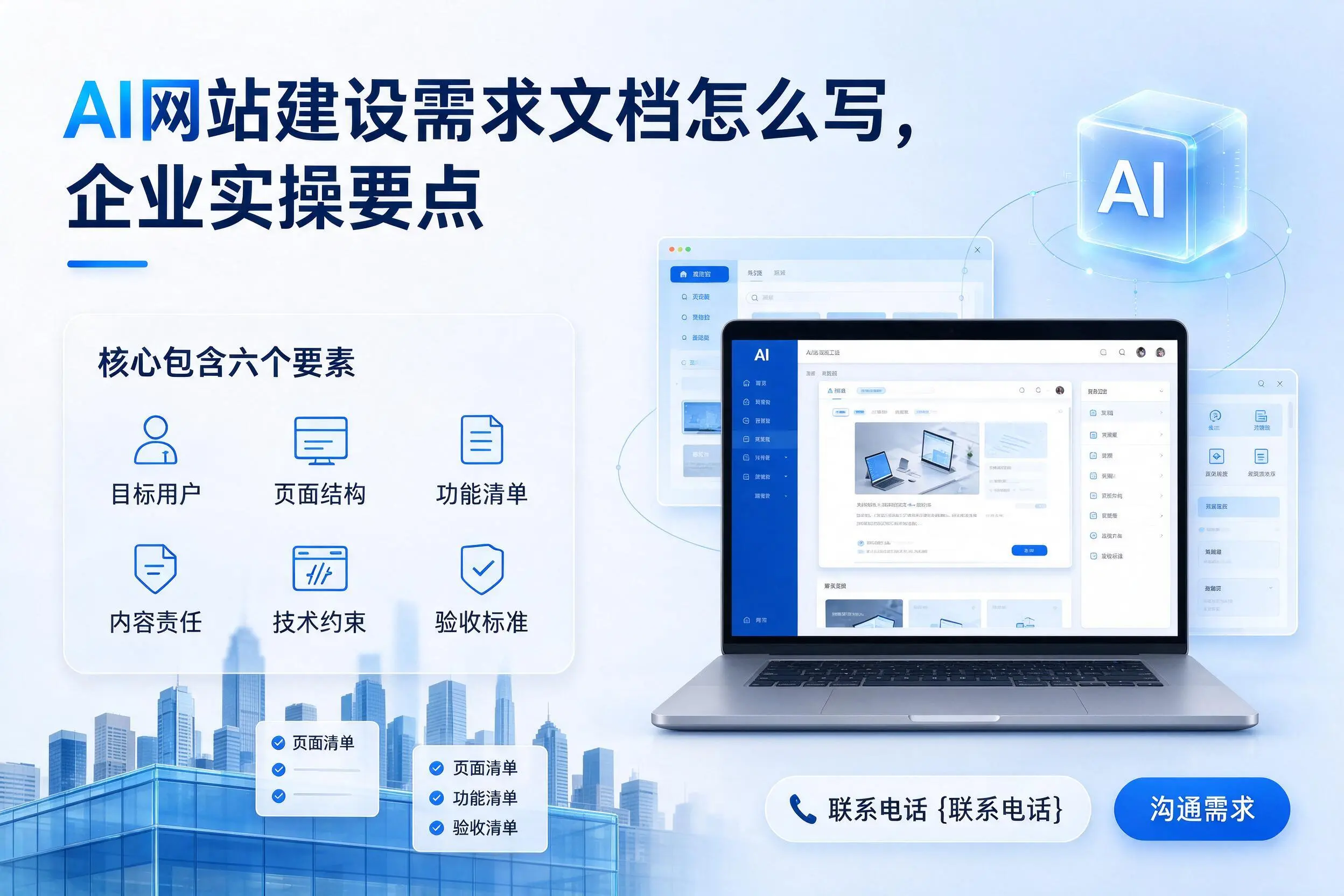 AI网站建设需求文档怎么写，深圳企业实操要点